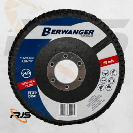 Lixa Flap Curva 115 x 22 mm Berwanger - imagem 2