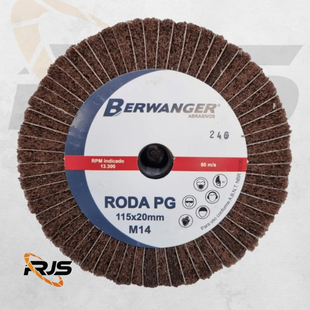 Roda Mista 100 x 100 mm M14 para Desbaste e Acabamento