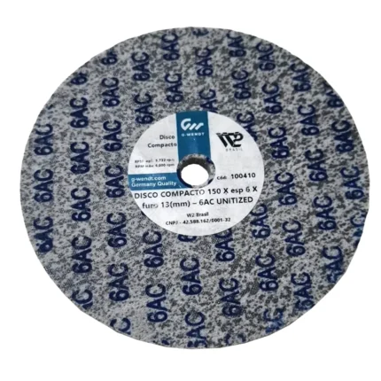 Disco compacto 150 x 6 x 13 mm 6AC semi flexível W2