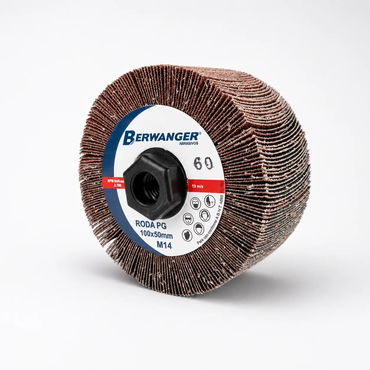 Roda de Lixa PG 100 x 50 mm M14 Berwanger