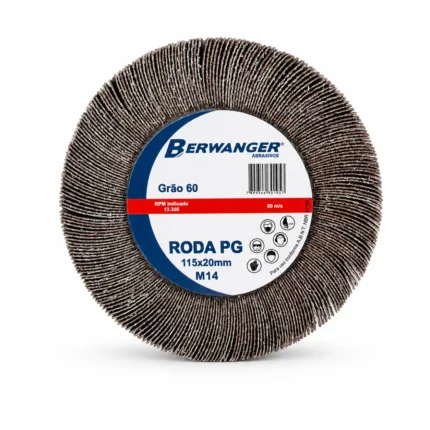 Roda de Lixa PG 115 x 20 mm M14 Berwanger - 60