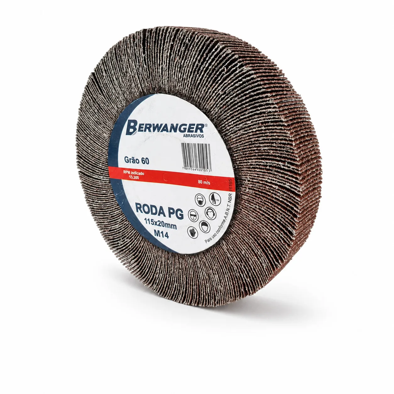 Roda de Lixa PG 115 x 20 mm M14 Berwanger