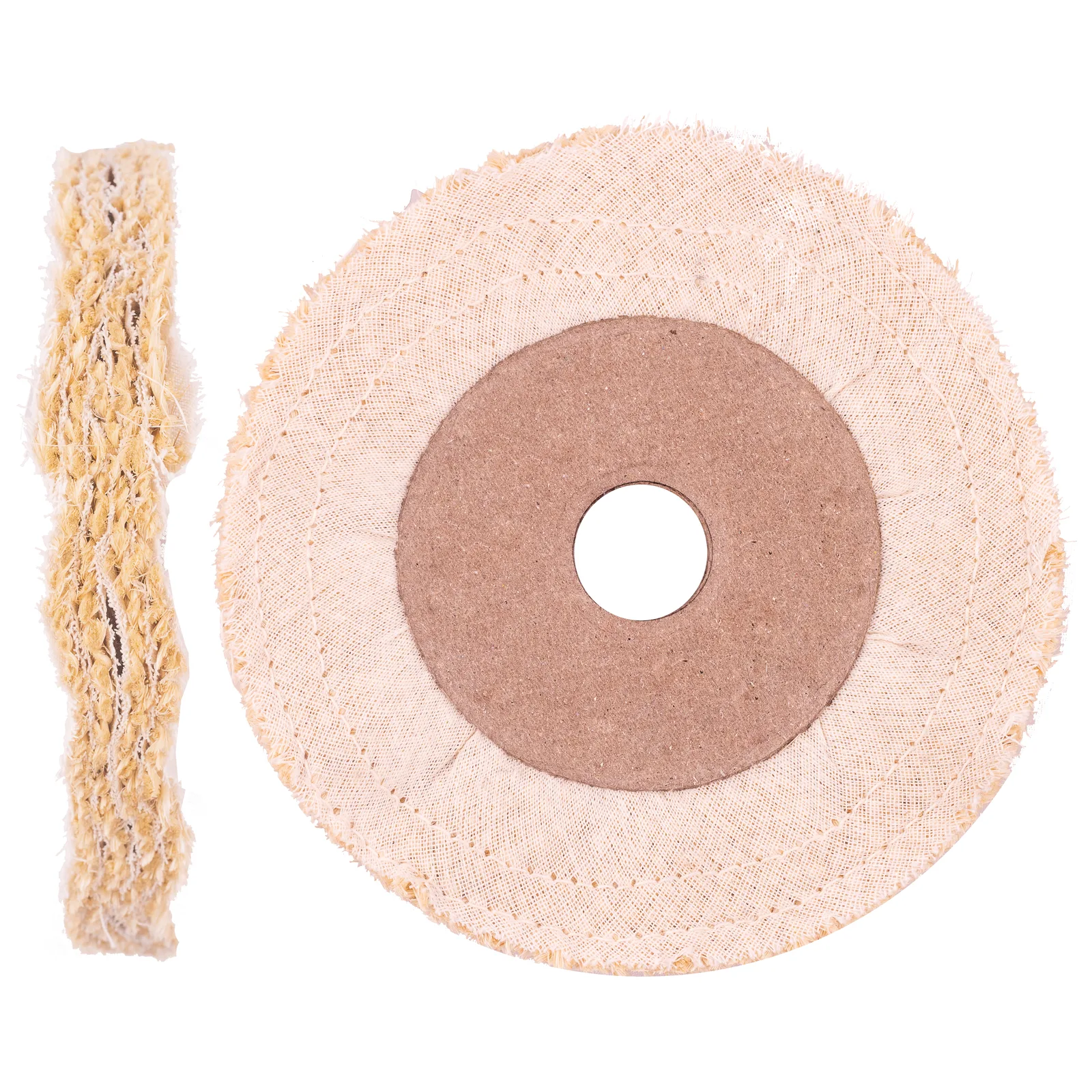 Roda de Algodão com Sisal Resinado para Polimento