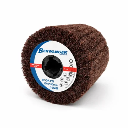 Roda de Manta Abrasiva 100 x 100 mm com Rosca M14 - Fino