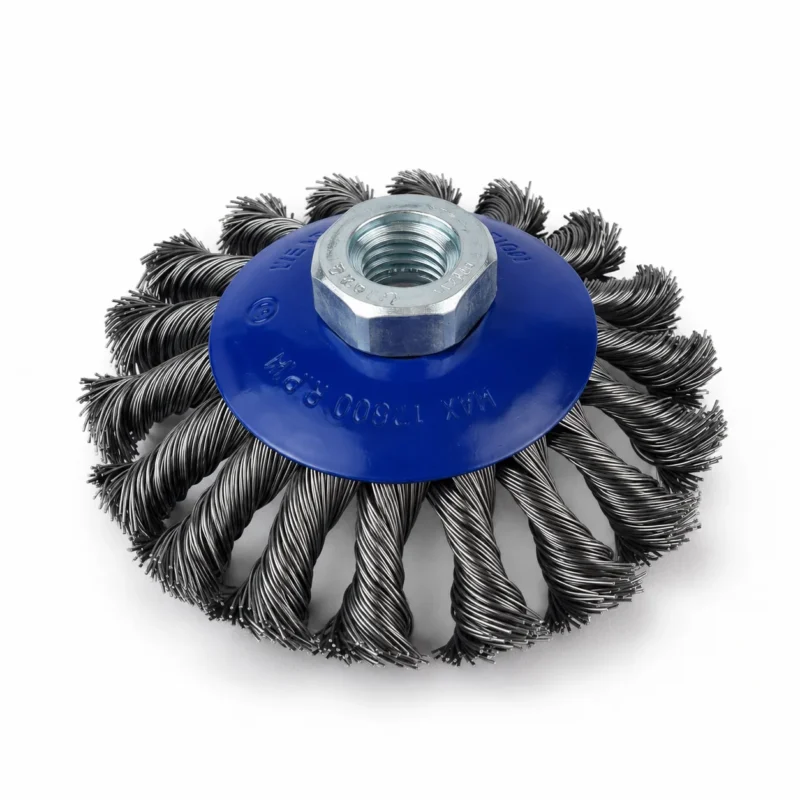 Escova Cônica de Aço Trançado 115 mm M14 Abrasfer