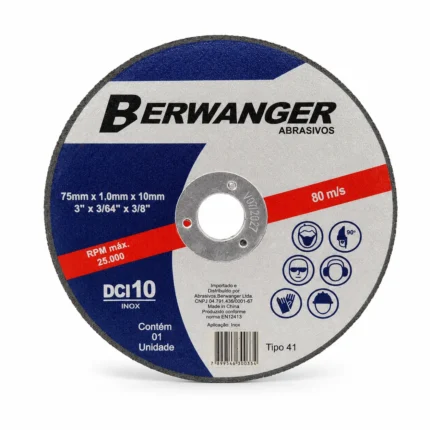 Disco de Corte DCI10 75 x 1,0 x 10 mm Berwanger