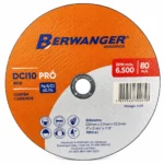 Disco de corte DCI10 PRO 230 x 1,9 x 22 mm T41 Berwanger para aço e inox