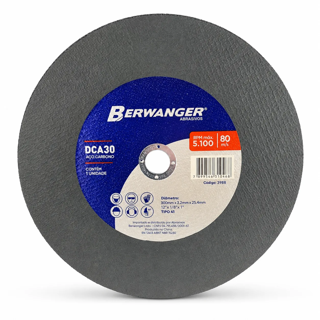 Disco de Corte DCA30 300 x 3,2 x 25,4 mm Berwanger