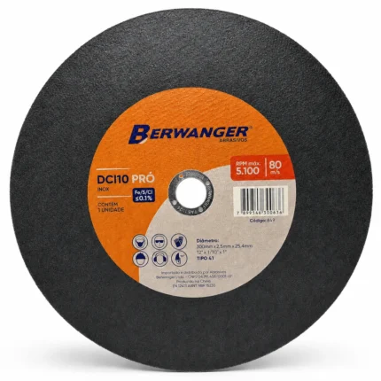 Disco de Corte DCI10 PRO 300 x 2,5 x 25,4 mm Berwanger