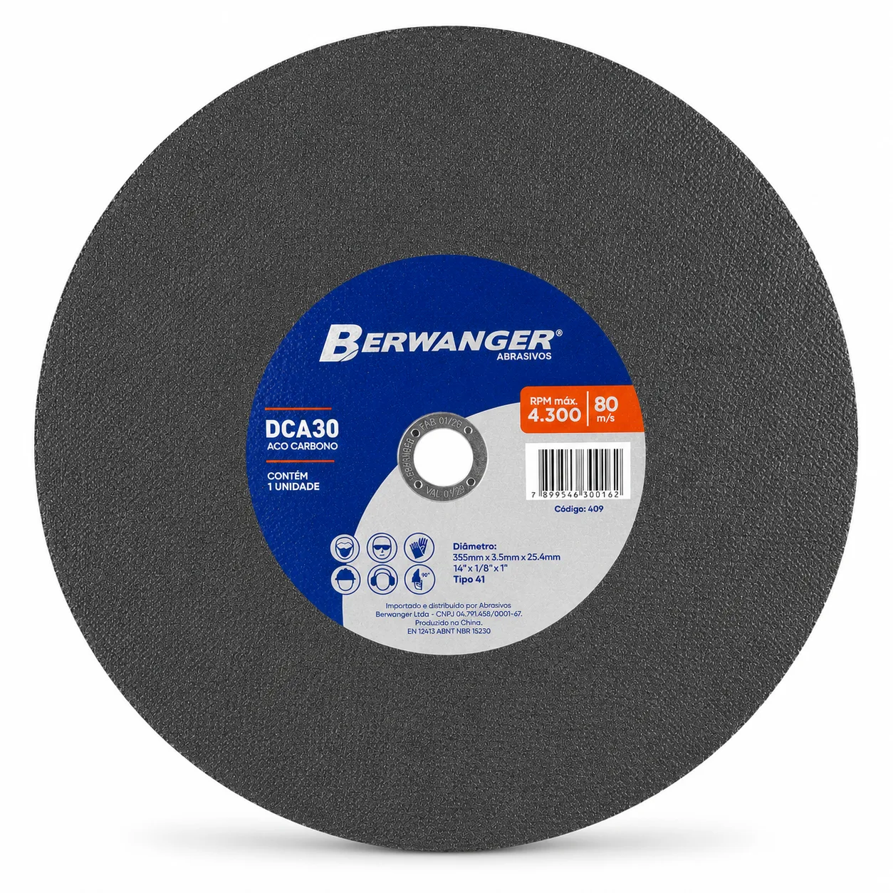 Disco de Corte DCA30 355 x 3,5 x 25,4 mm Berwanger