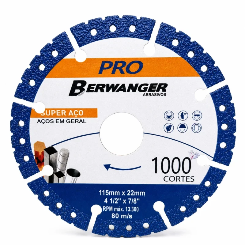 Disco Diamantado para Metal 115 x 22 mm Berwanger