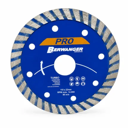 Disco Diamantado Turbo 110 x 22 mm Berwanger