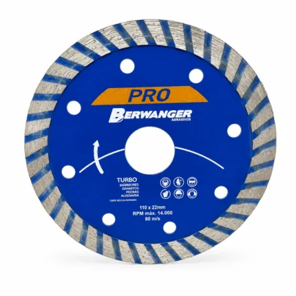 Disco Diamantado Turbo 110 x 22 mm Berwanger