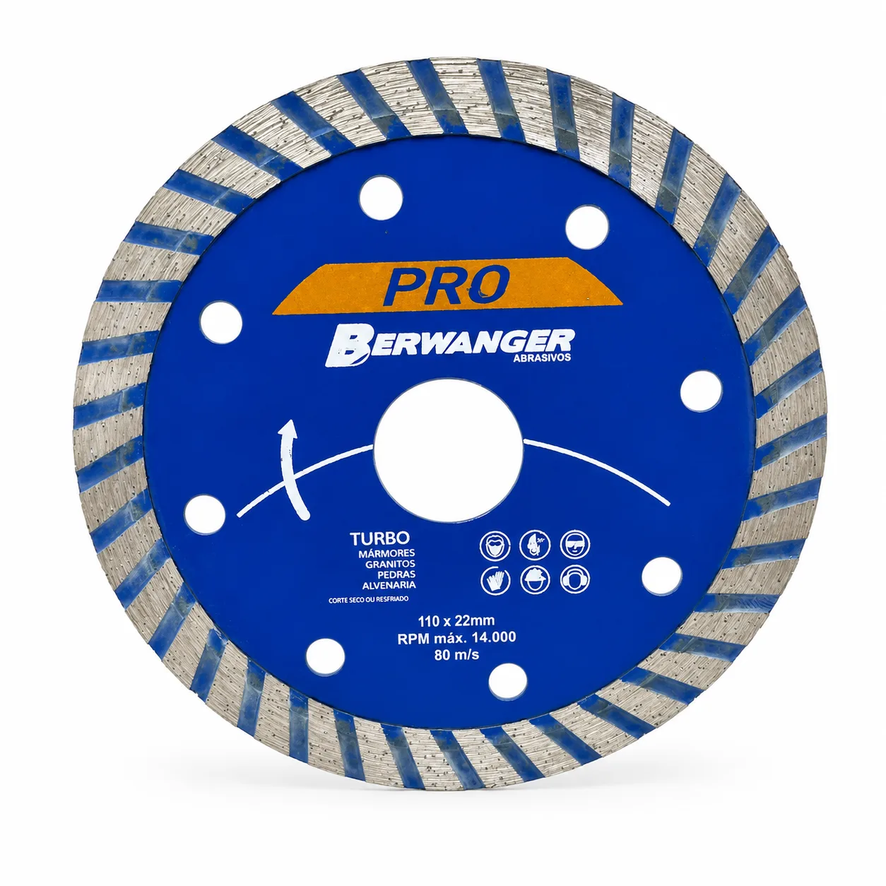 Disco Diamantado Turbo 110 x 22 mm Berwanger