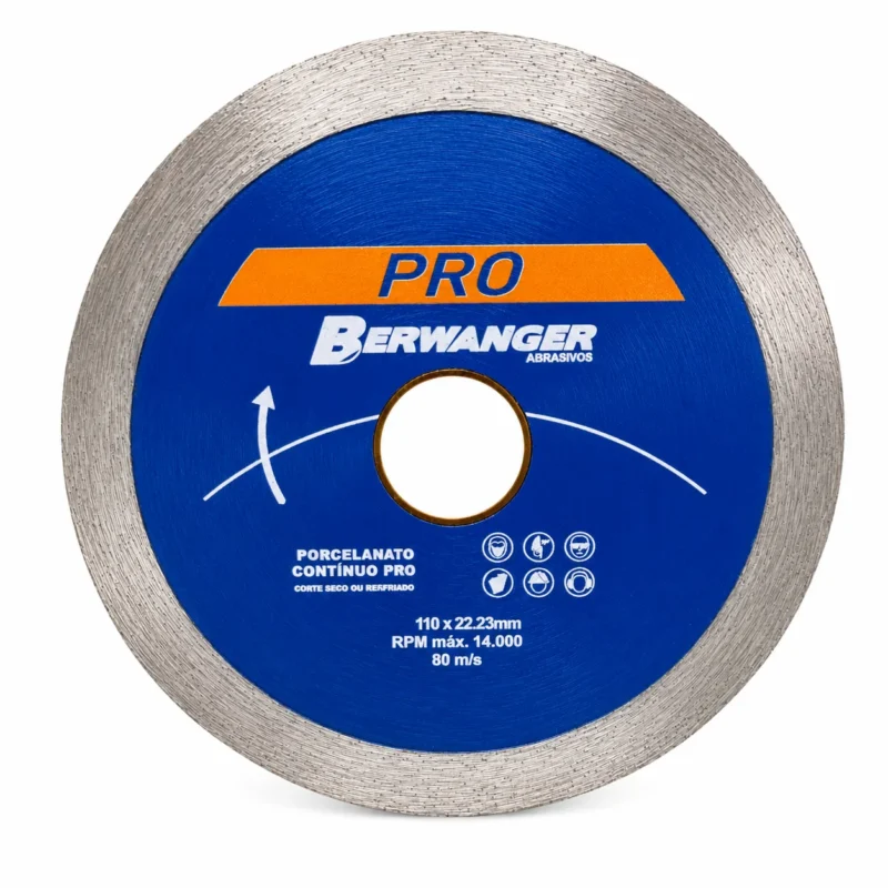 Disco Diamantado Contínuo 110 x 22 mm para Cerâmica e Porcelanato