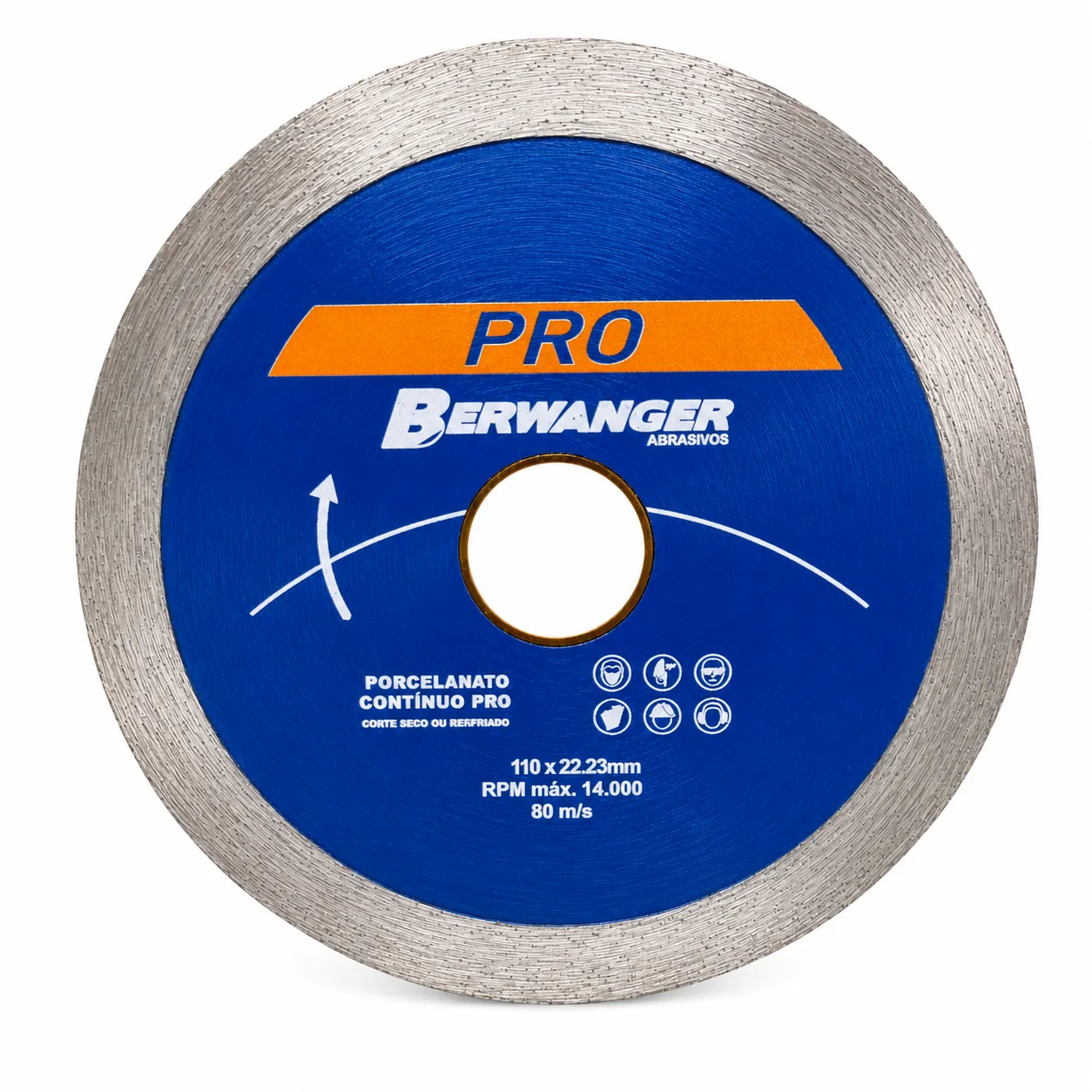 Disco Diamantado Contínuo 110 x 22 mm para Cerâmica e Porcelanato