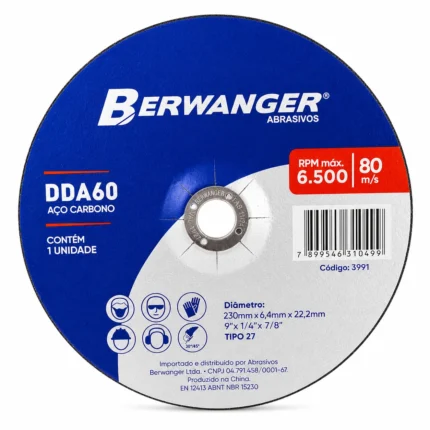 Disco de Desbaste 230 x 6,4 x 22 mm Berwanger